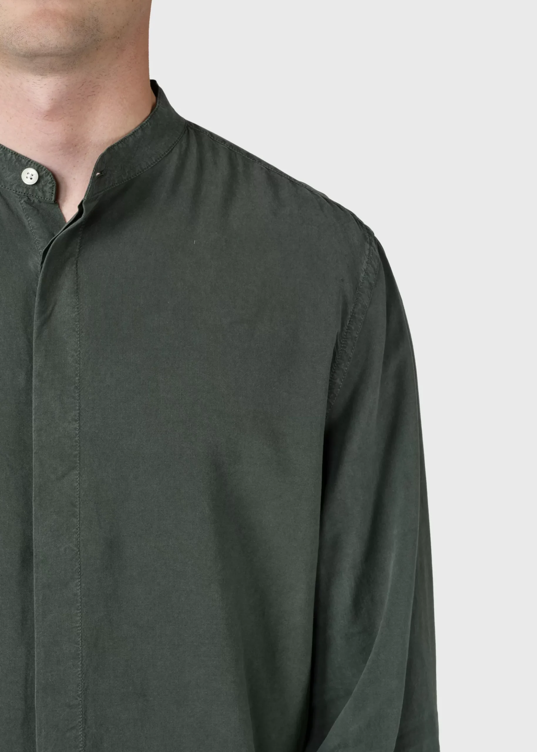Klitmoller Collective Hemden-Simon lyocell shirt - Olive White