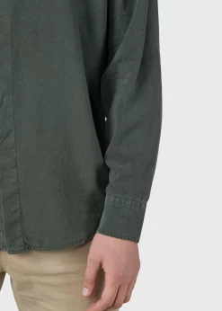Klitmoller Collective Hemden-Simon lyocell shirt - Olive White