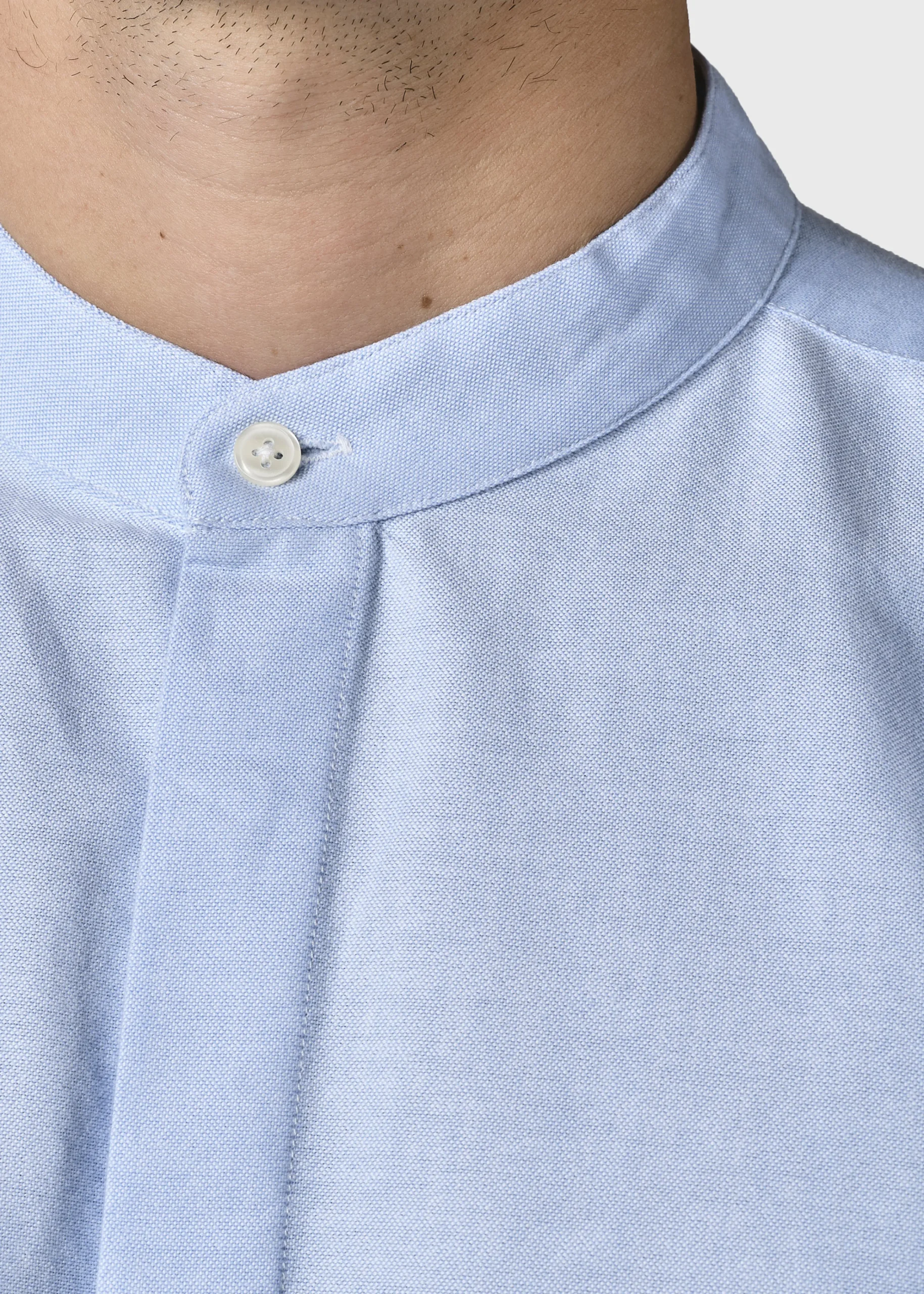Klitmoller Collective Hemden-Simon shirt - Blue melange White