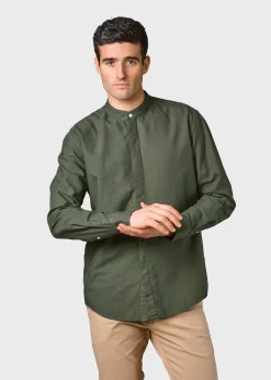 Klitmoller Collective Hemden-Simon shirt - Olive White