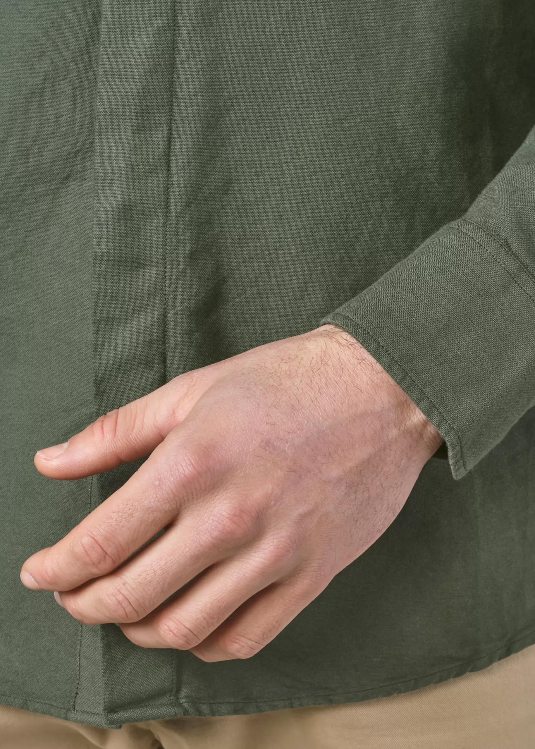Klitmoller Collective Hemden-Simon shirt - Olive White