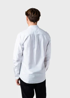 Klitmoller Collective Hemden-Simon striped shirt - White/sand