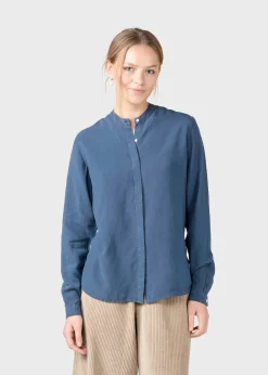 Klitmoller Collective Hemden-Simone shirt - Deep blue White