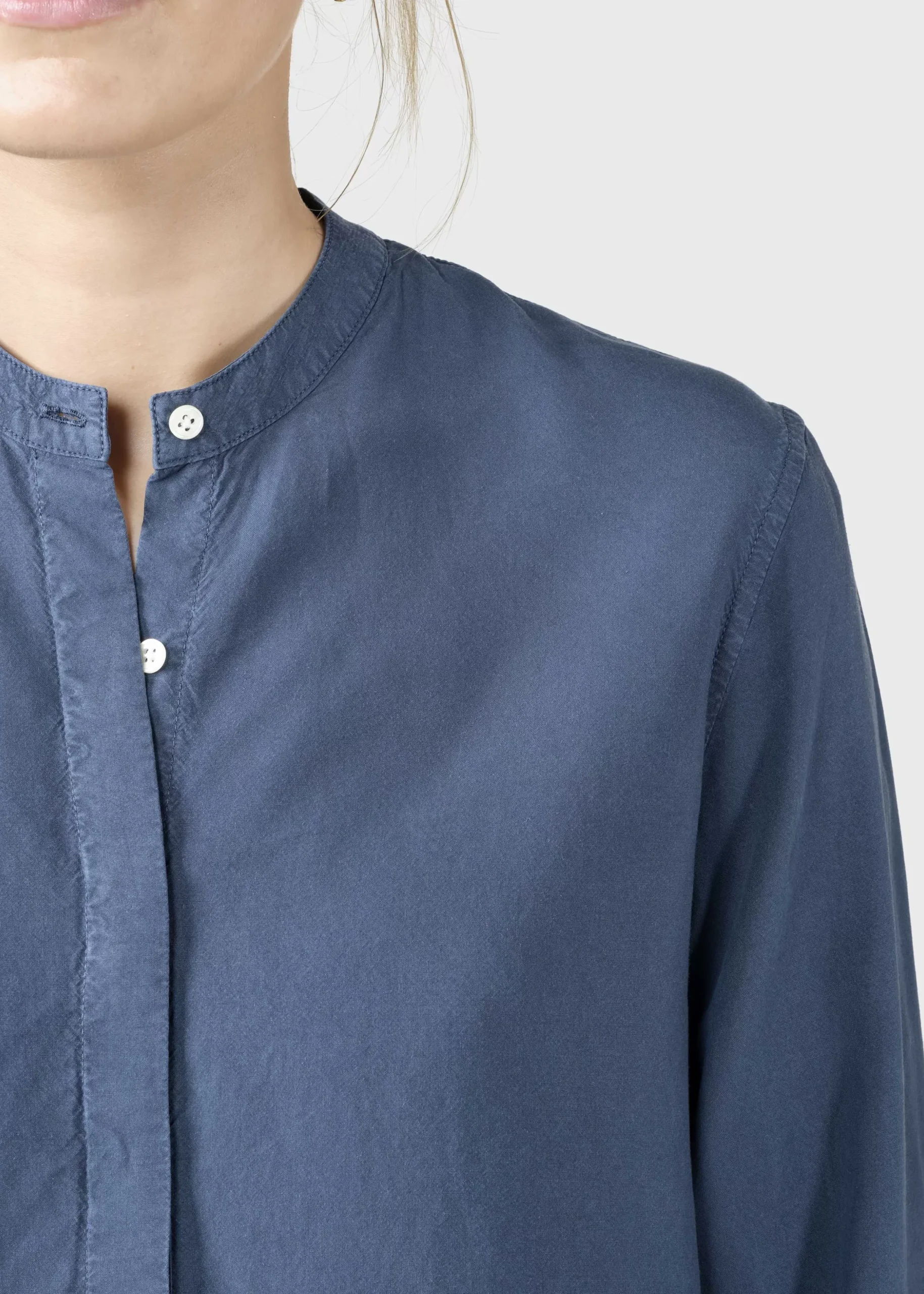 Klitmoller Collective Hemden-Simone shirt - Deep blue White