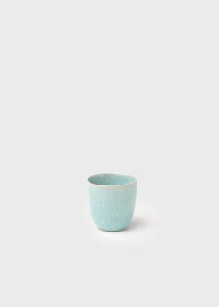 Klitmoller Collective Keramik-Small Coffee cup - 8 cm - Turqouise Concrete