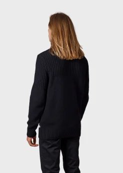 Klitmoller Collective Strick-Søren knit - Black Anthracite