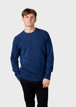 Klitmoller Collective Strick-Søren knit - Deep blue Anthracite