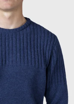 Klitmoller Collective Strick-Søren knit - Deep blue Anthracite