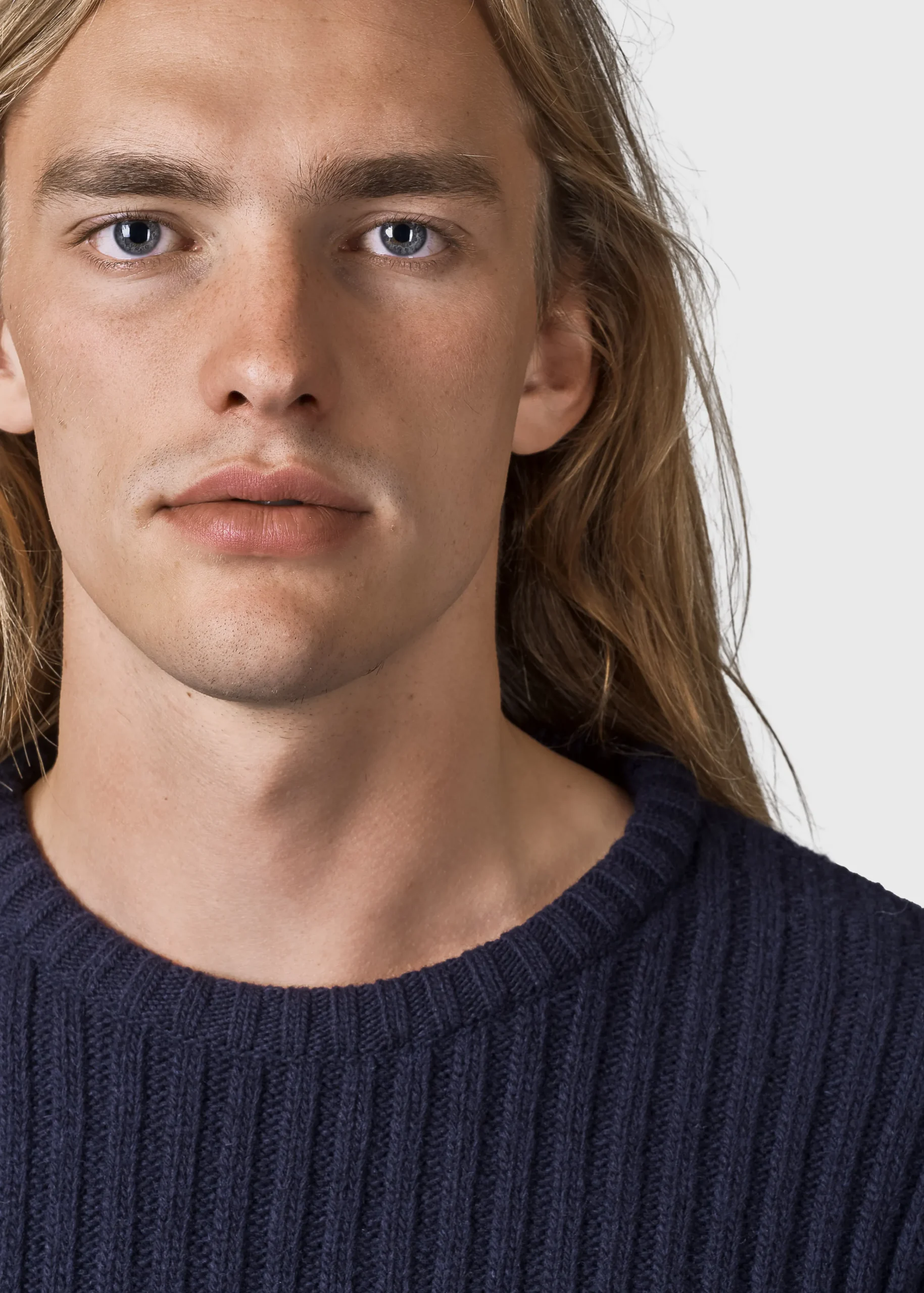 Klitmoller Collective Strick-Søren knit - Navy Anthracite