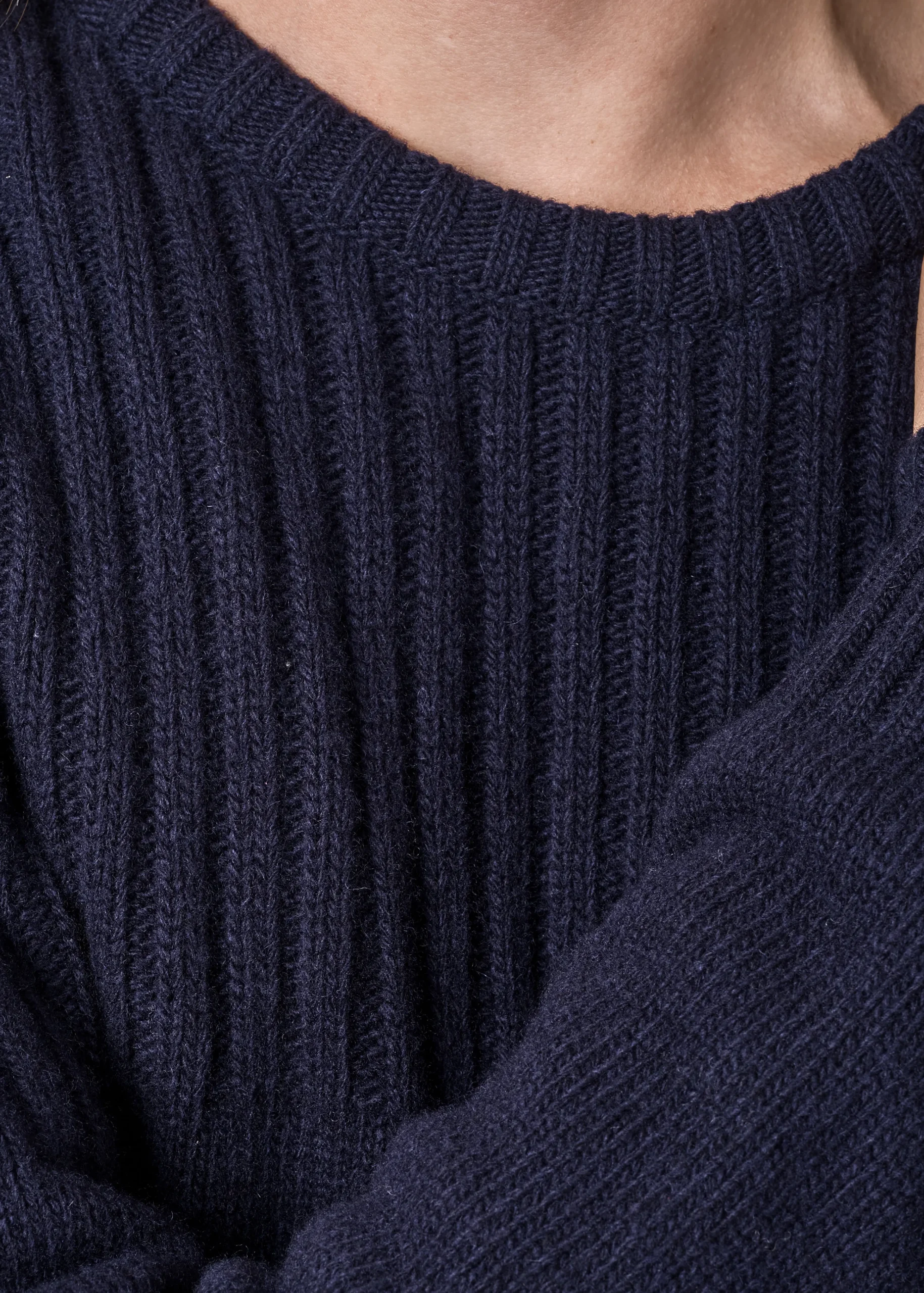 Klitmoller Collective Strick-Søren knit - Navy Anthracite