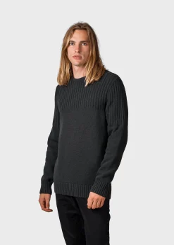Klitmoller Collective Strick-Søren knit - Olive Anthracite
