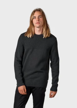Klitmoller Collective Strick-Søren knit - Olive Anthracite