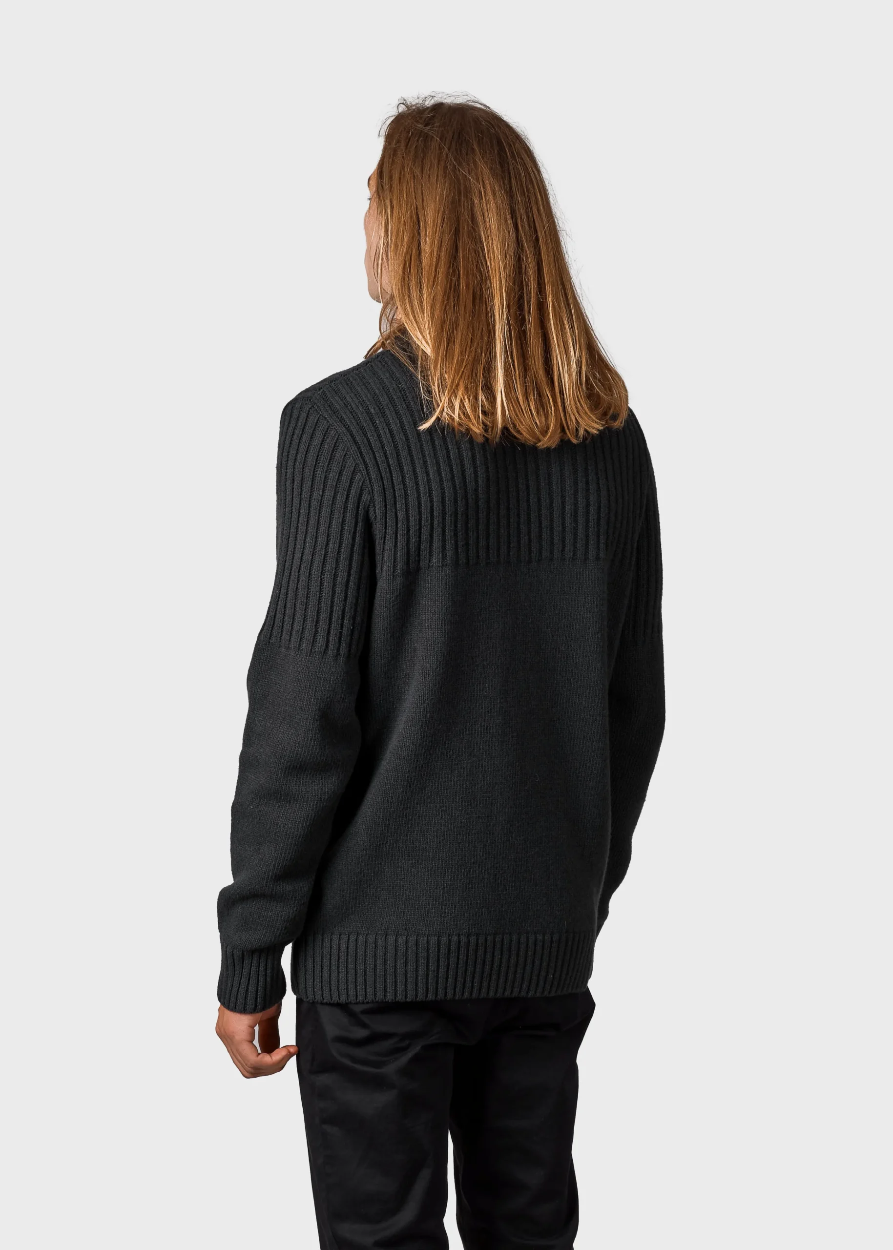 Klitmoller Collective Strick-Søren knit - Olive Anthracite