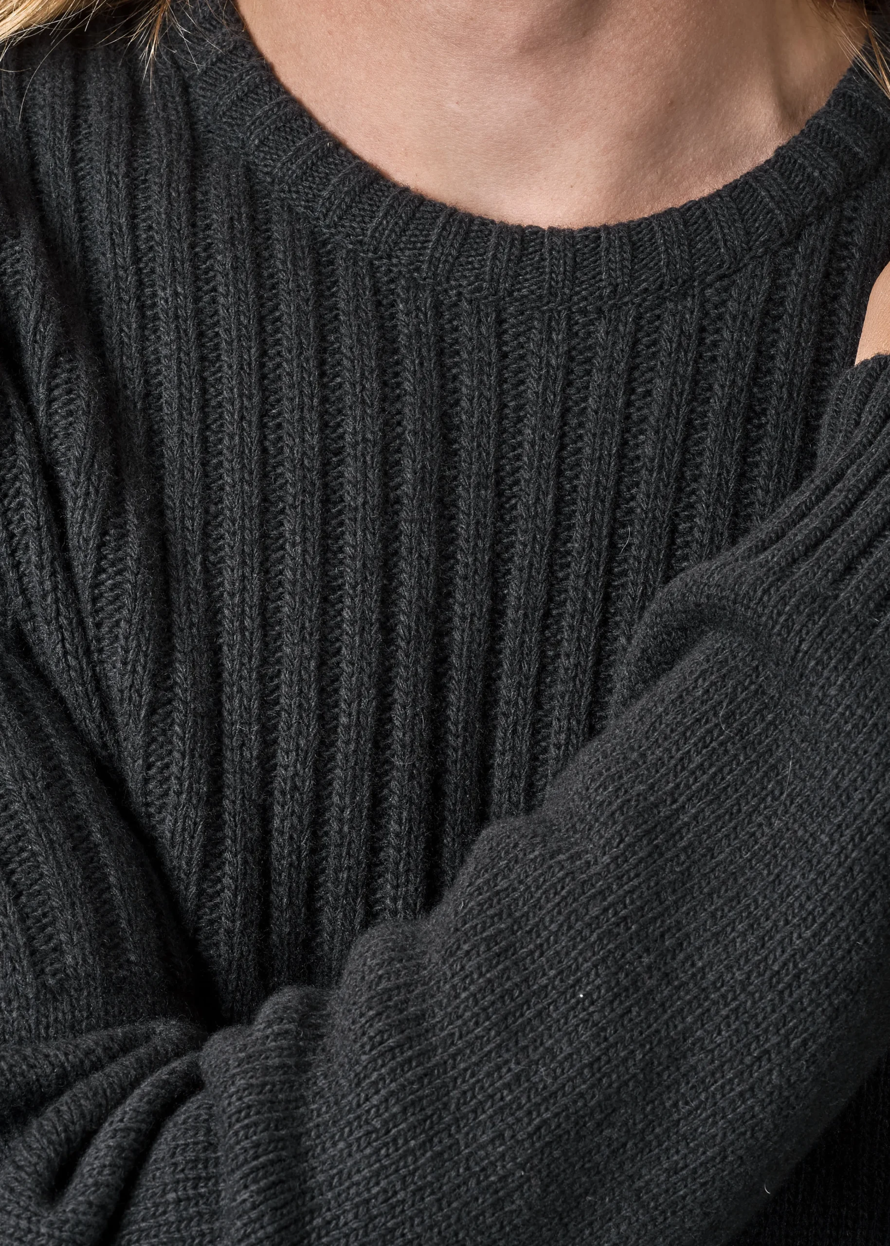 Klitmoller Collective Strick-Søren knit - Olive Anthracite