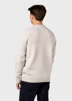 Klitmoller Collective Strick-Søren knit - Pastel grey Anthracite
