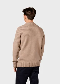 Klitmoller Collective Strick-Søren knit - Sand Anthracite