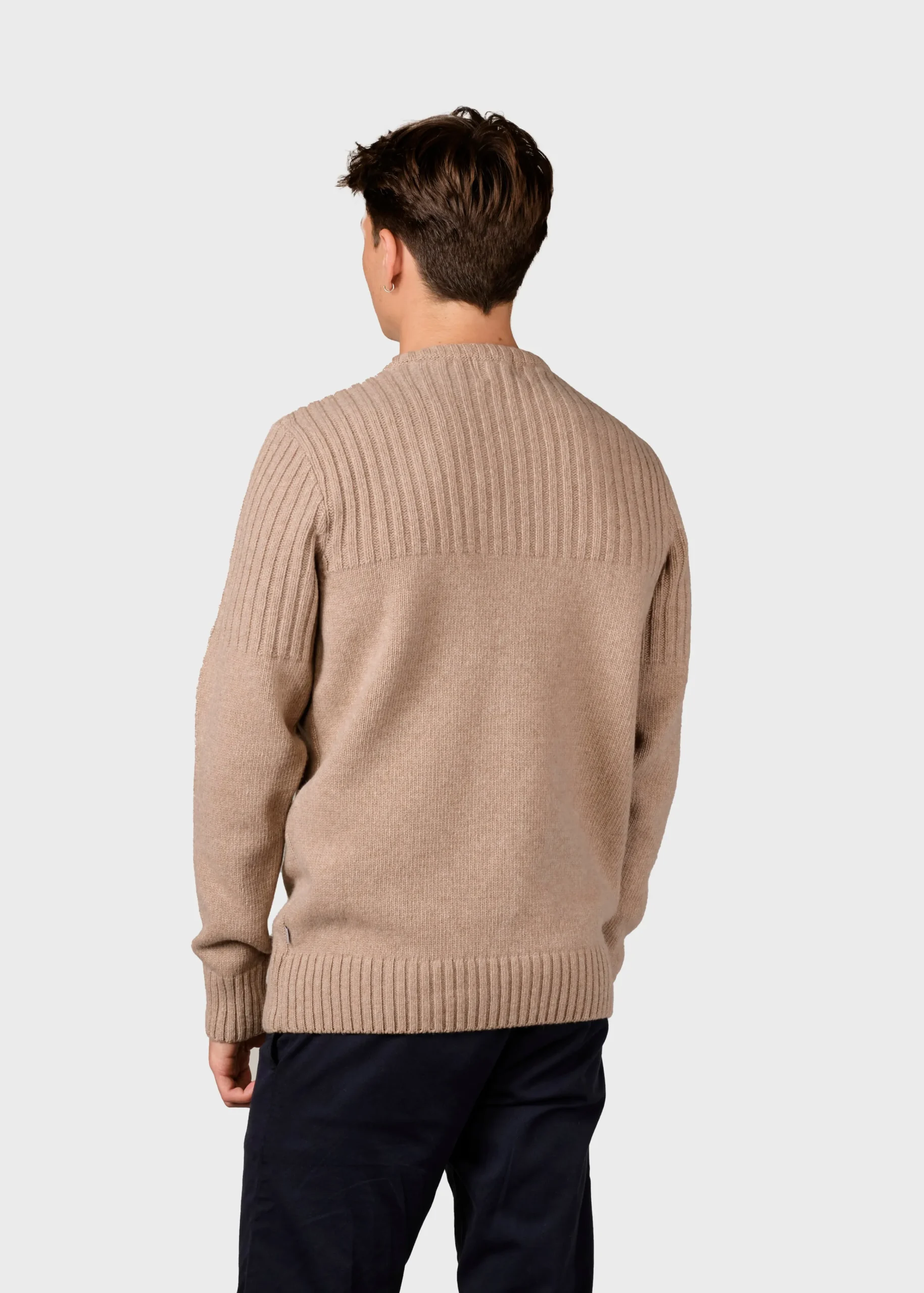 Klitmoller Collective Strick-Søren knit - Sand Anthracite