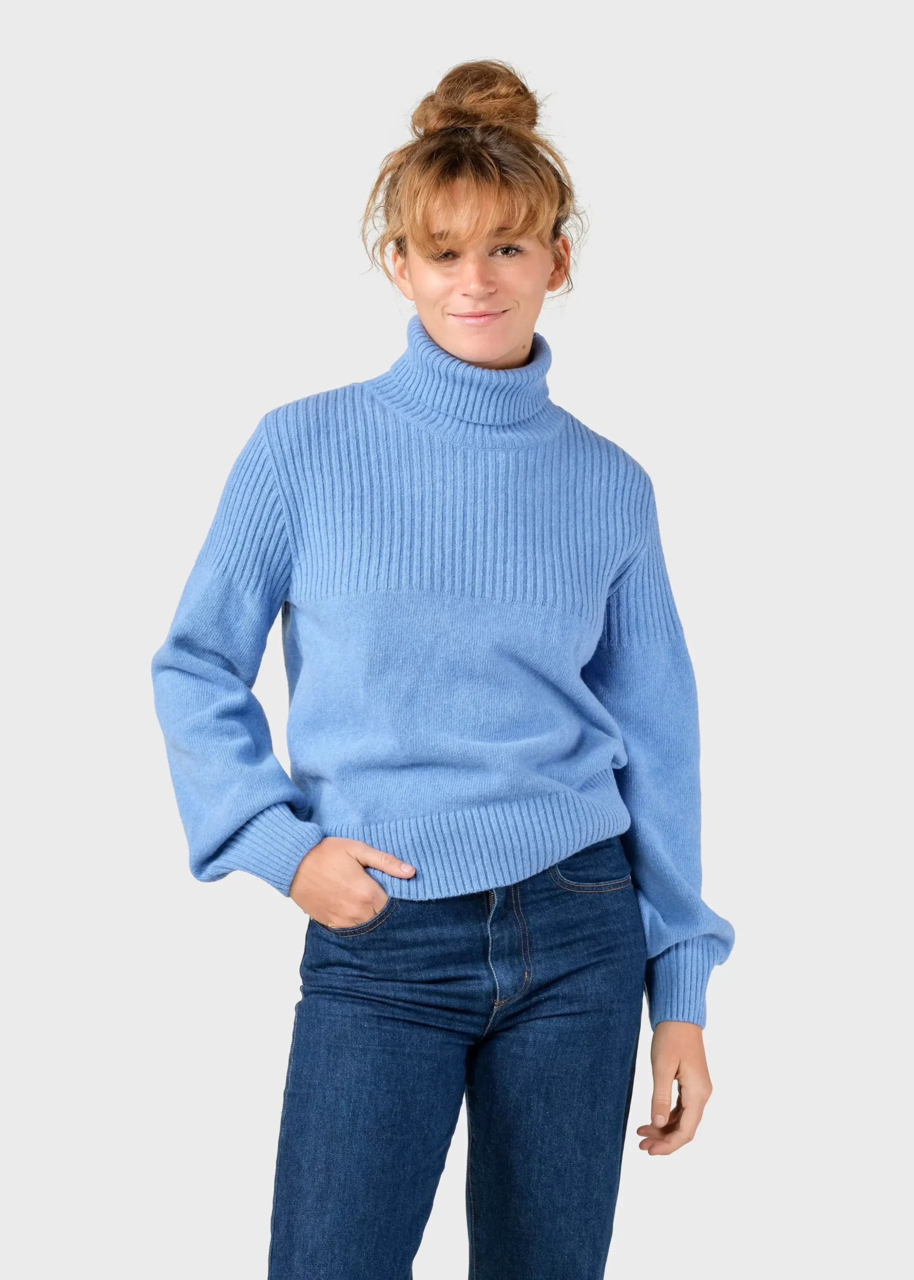 Klitmoller Collective Strick-Svale knit - Light blue Navy