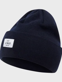 Klitmoller Collective Accessories-Tall beanie - Navy MossGreen