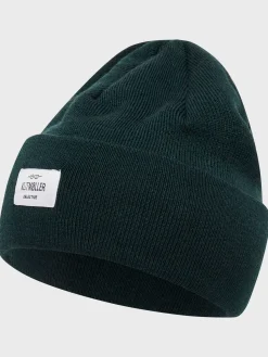 Klitmoller Collective Accessories-Tall beanie - Olive MossGreen