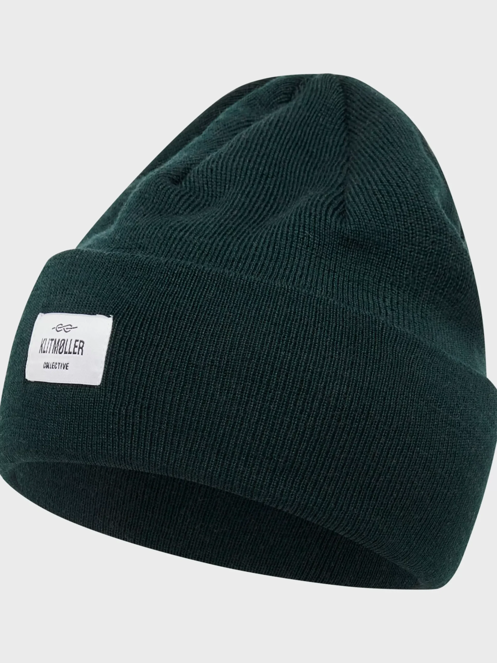 Klitmoller Collective Accessories-Tall beanie - Olive MossGreen