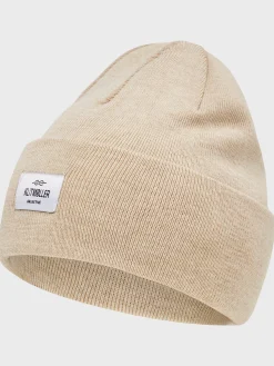 Klitmoller Collective Accessories-Tall beanie - Pastel sand MossGreen
