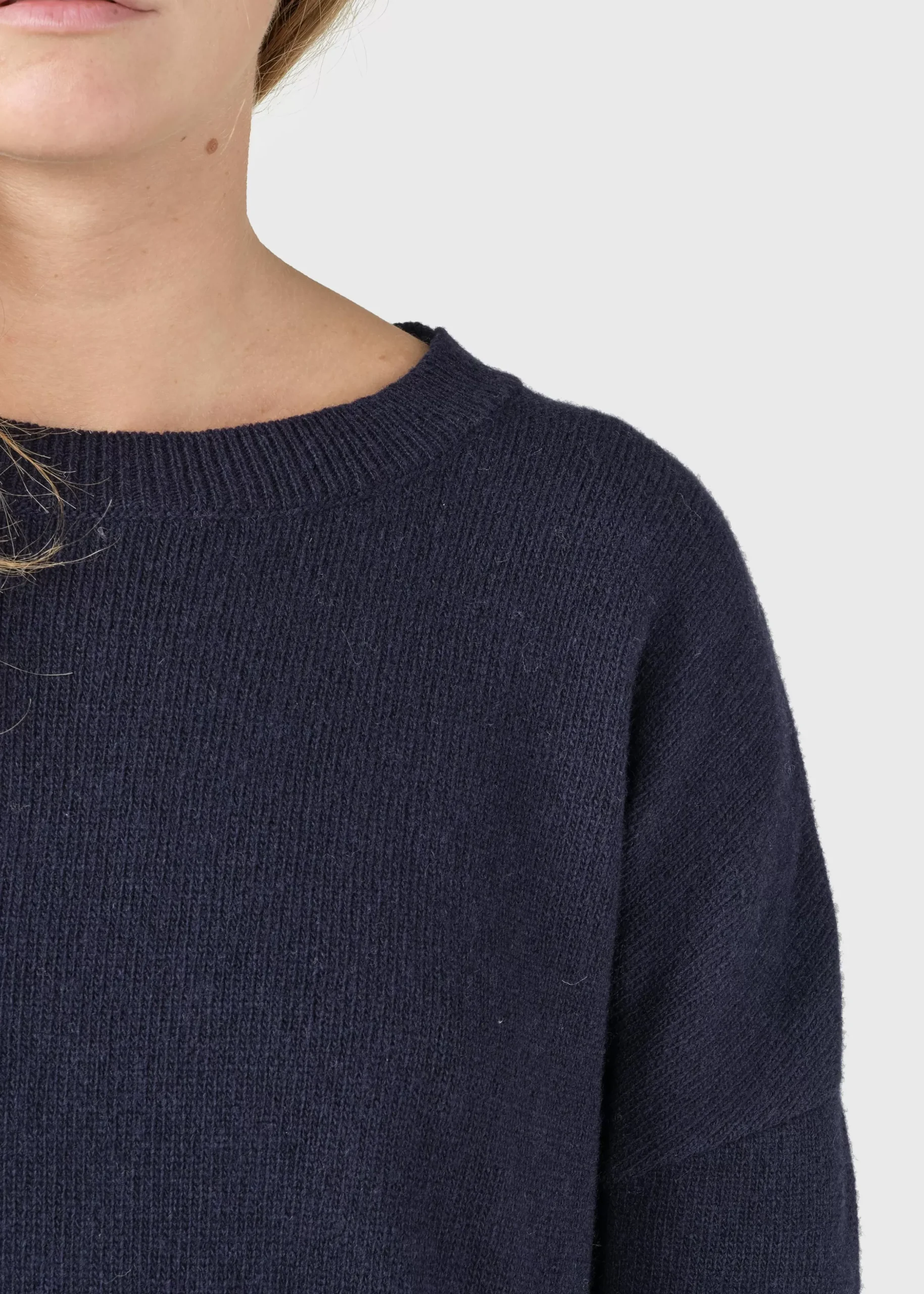 Klitmoller Collective Strick-Thea Knit dress - Navy Pastelgrey
