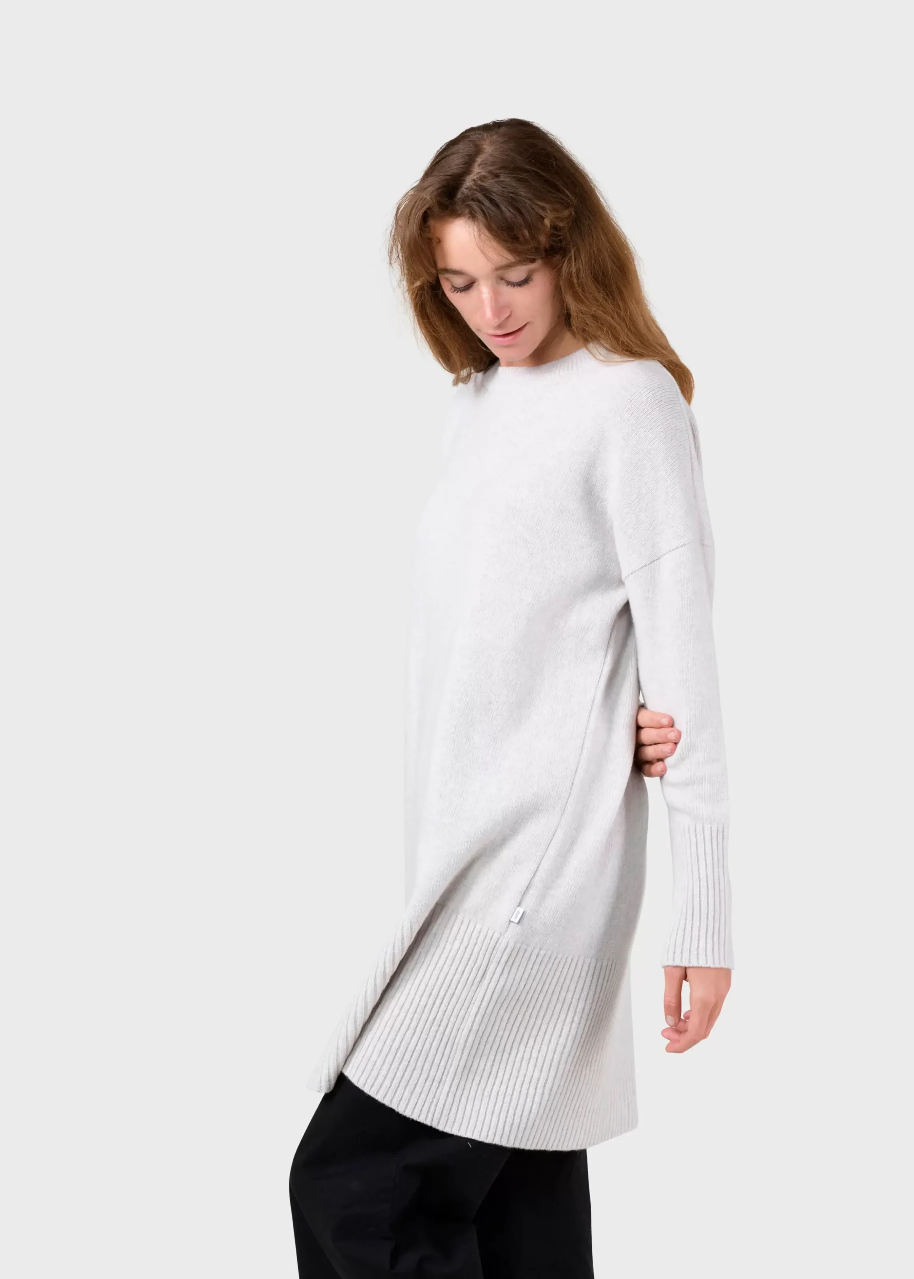 Klitmoller Collective Strick-Thea Knit dress - Pastel grey Pastelgrey