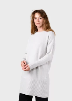 Klitmoller Collective Strick-Thea Knit dress - Pastel grey Pastelgrey