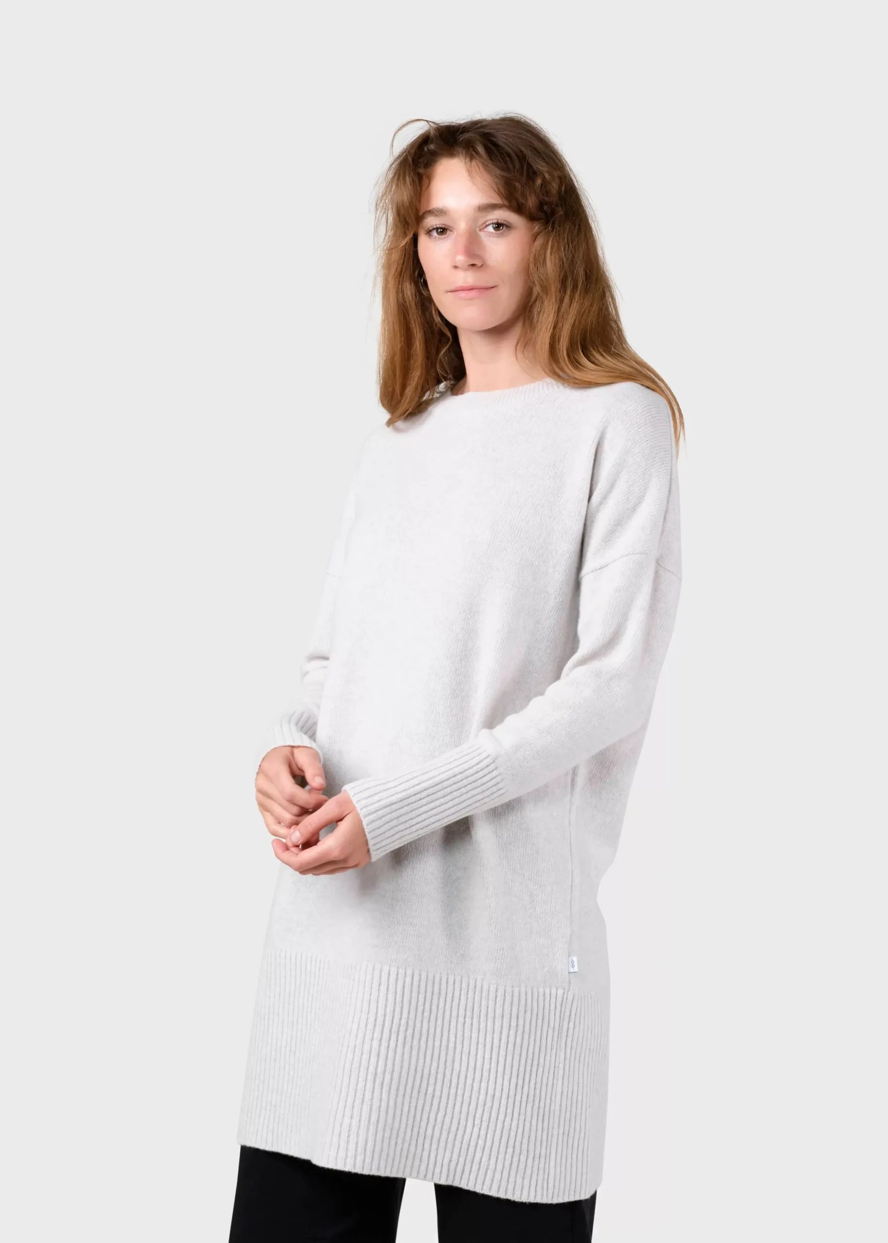 Klitmoller Collective Strick-Thea Knit dress - Pastel grey Pastelgrey