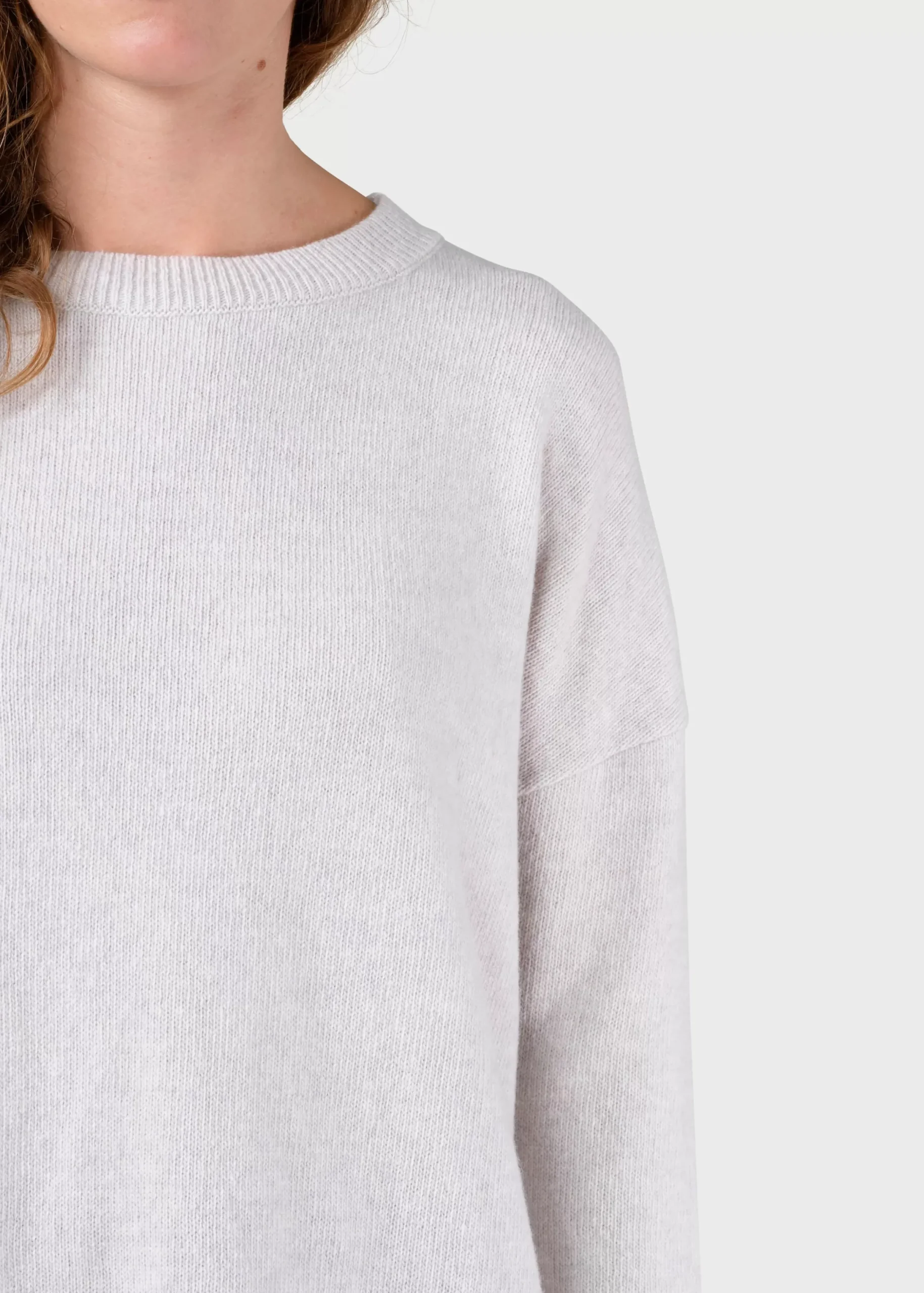 Klitmoller Collective Strick-Thea Knit dress - Pastel grey Pastelgrey