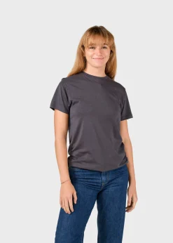 Klitmoller Collective T-shirts-Thelma tee - Anthracite MossGreen