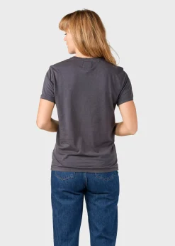 Klitmoller Collective T-shirts-Thelma tee - Anthracite MossGreen