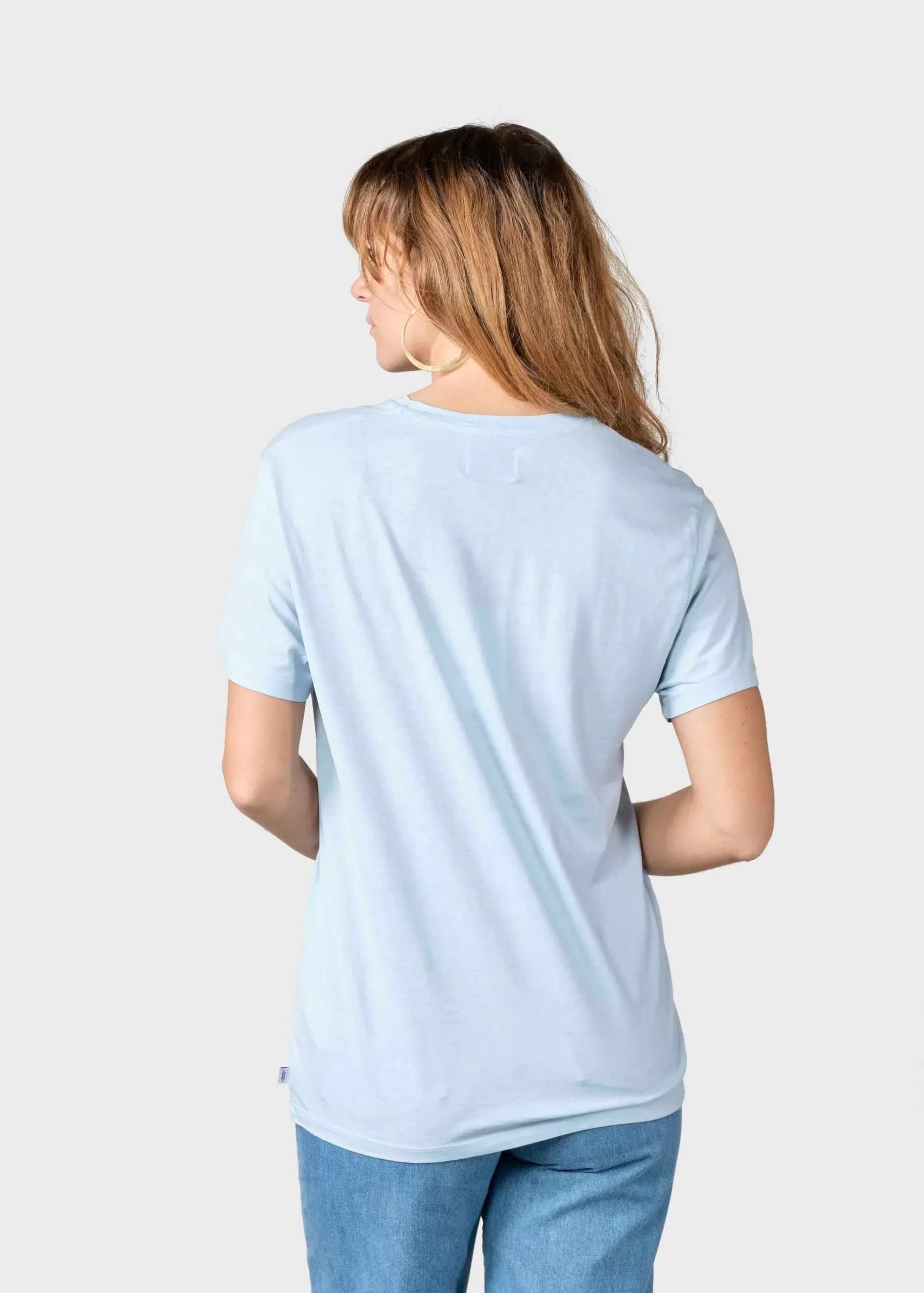 Klitmoller Collective T-shirts-Thelma tee - Light blue MossGreen