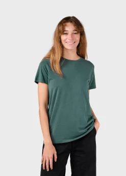 Klitmoller Collective T-shirts-Thelma tee - Moss Green MossGreen