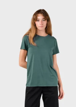 Klitmoller Collective T-shirts-Thelma tee - Moss Green MossGreen