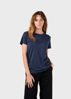 Klitmoller Collective T-shirts-Thelma tee - Navy MossGreen