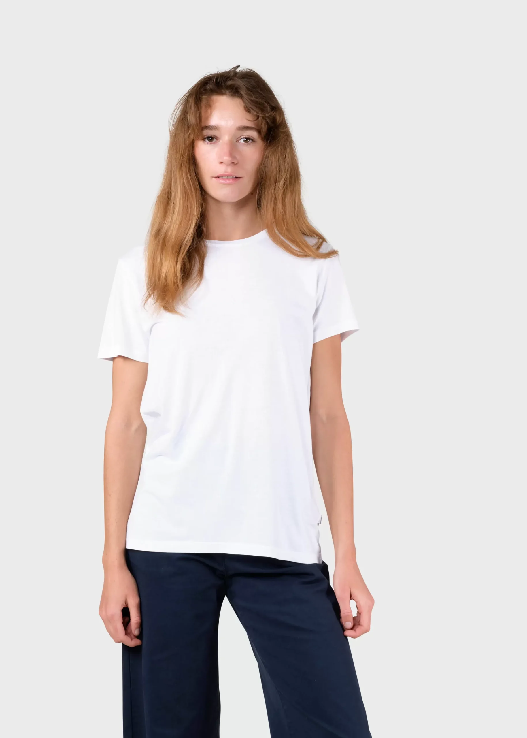 Klitmoller Collective T-shirts-Thelma tee - White MossGreen