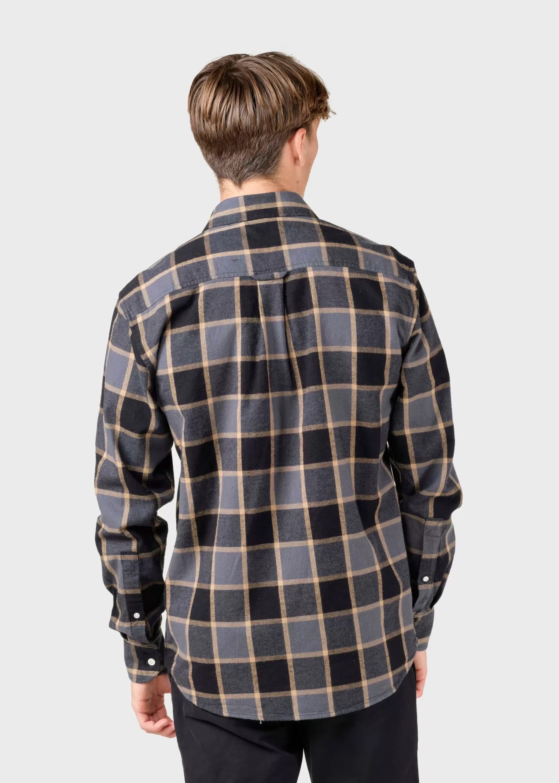 Klitmoller Collective Hemden-Thor shirt - Grey/sand check Green/greycheck