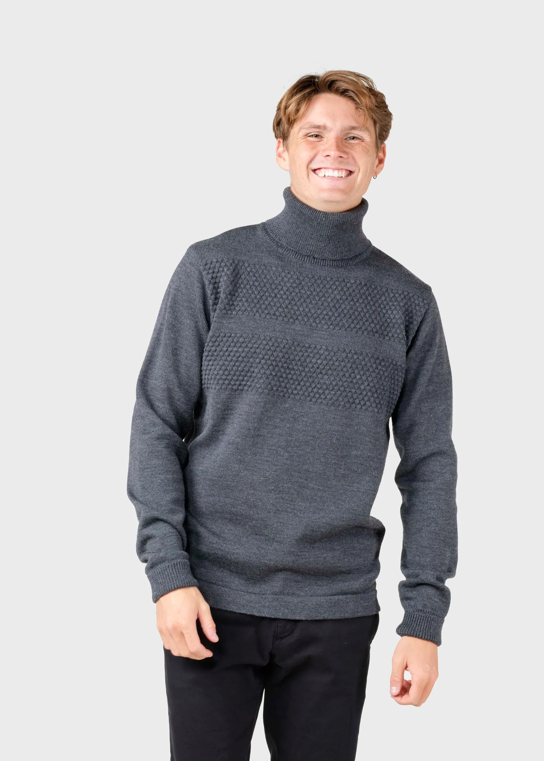 Klitmoller Collective Strick-Thorvald knit - Anthracite