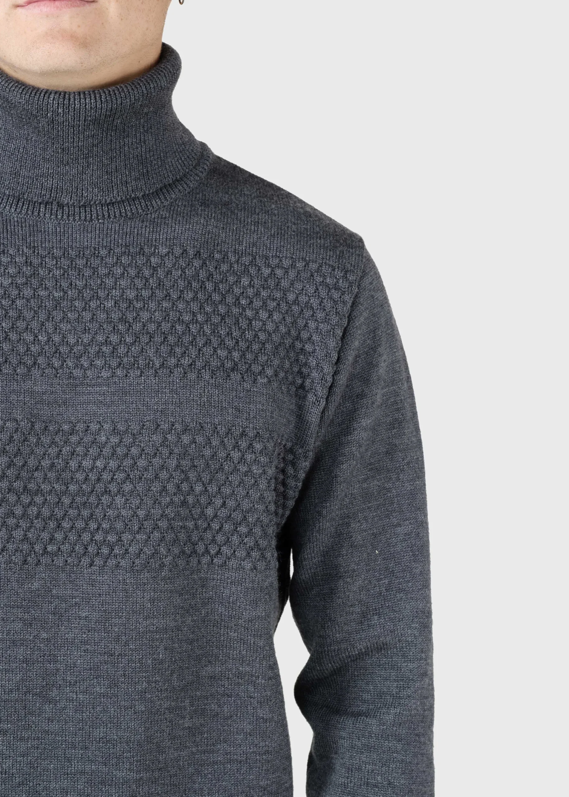 Klitmoller Collective Strick-Thorvald knit - Anthracite