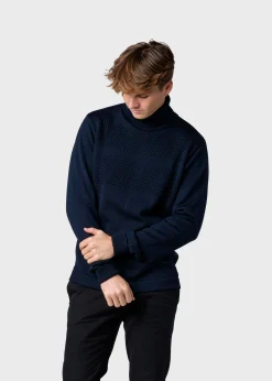 Klitmoller Collective Strick-Thorvald knit - Navy Anthracite