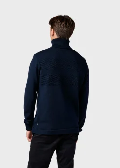 Klitmoller Collective Strick-Thorvald knit - Navy Anthracite