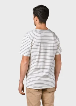 Klitmoller Collective T-shirts-Tom tee - Cream/navy Cream/sage