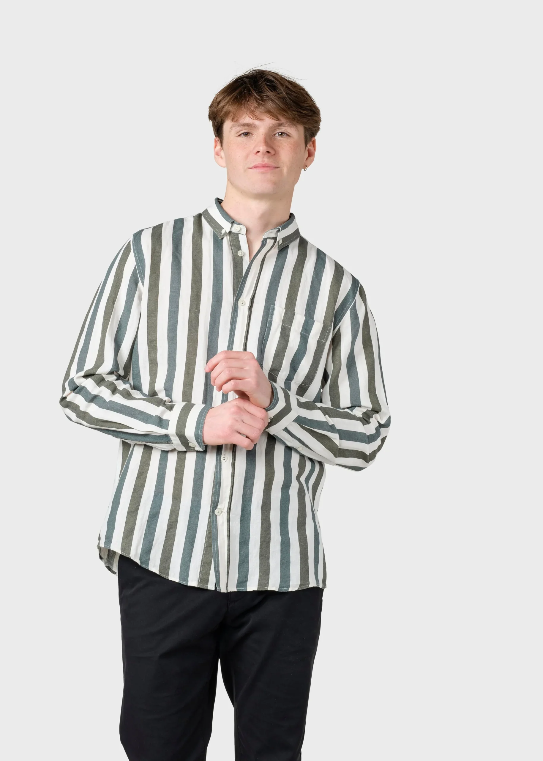 Klitmoller Collective Hemden-Valdis shirt - Olive/moss green Olive/mossgreen