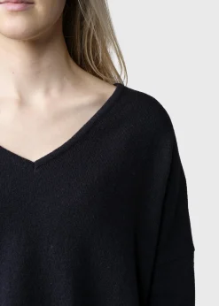 Klitmoller Collective Strick-Vanessa knit - Black Clayred