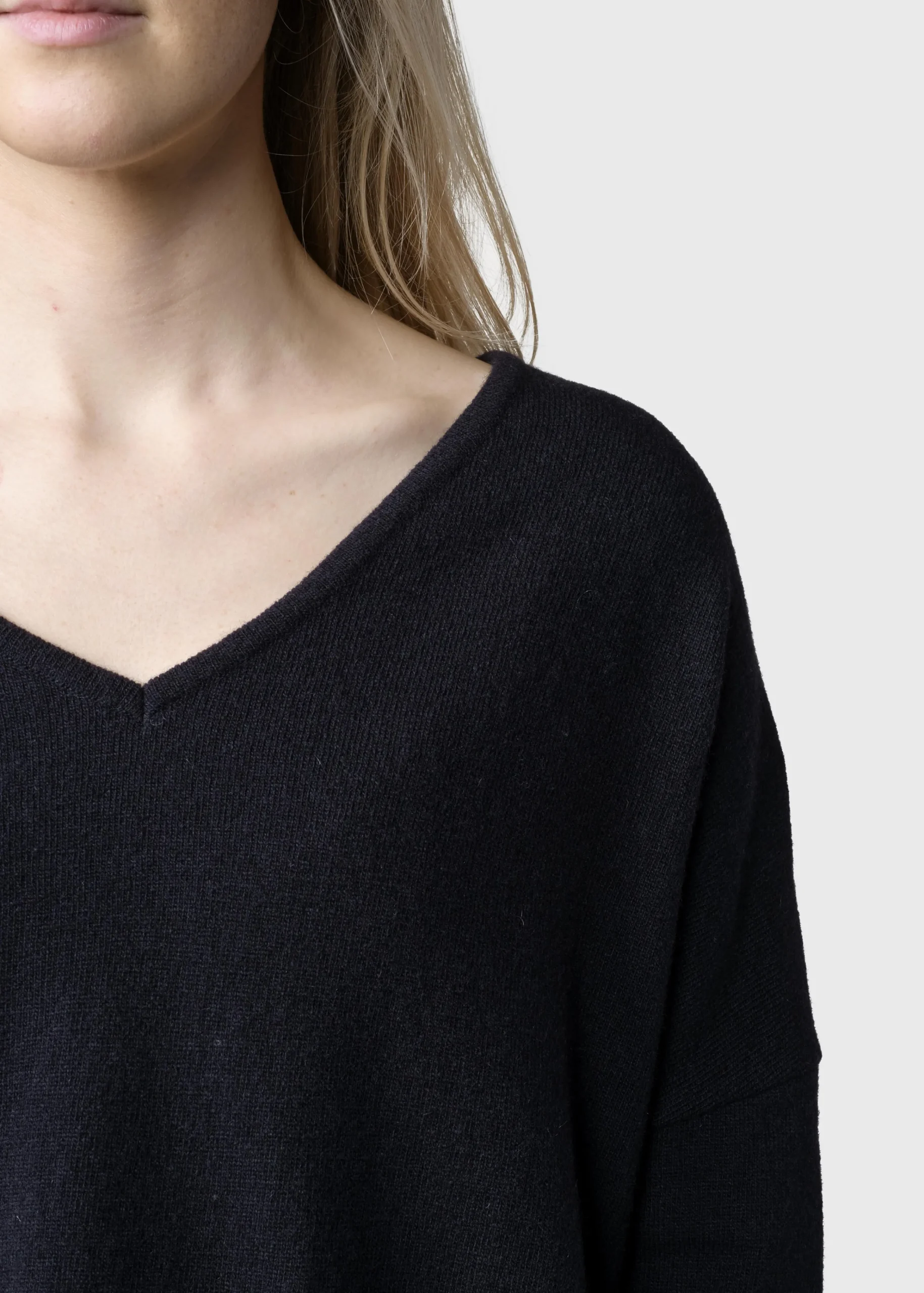 Klitmoller Collective Strick-Vanessa knit - Black Clayred
