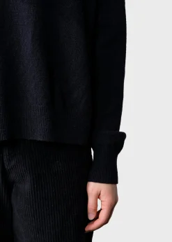 Klitmoller Collective Strick-Vanessa knit - Black Clayred