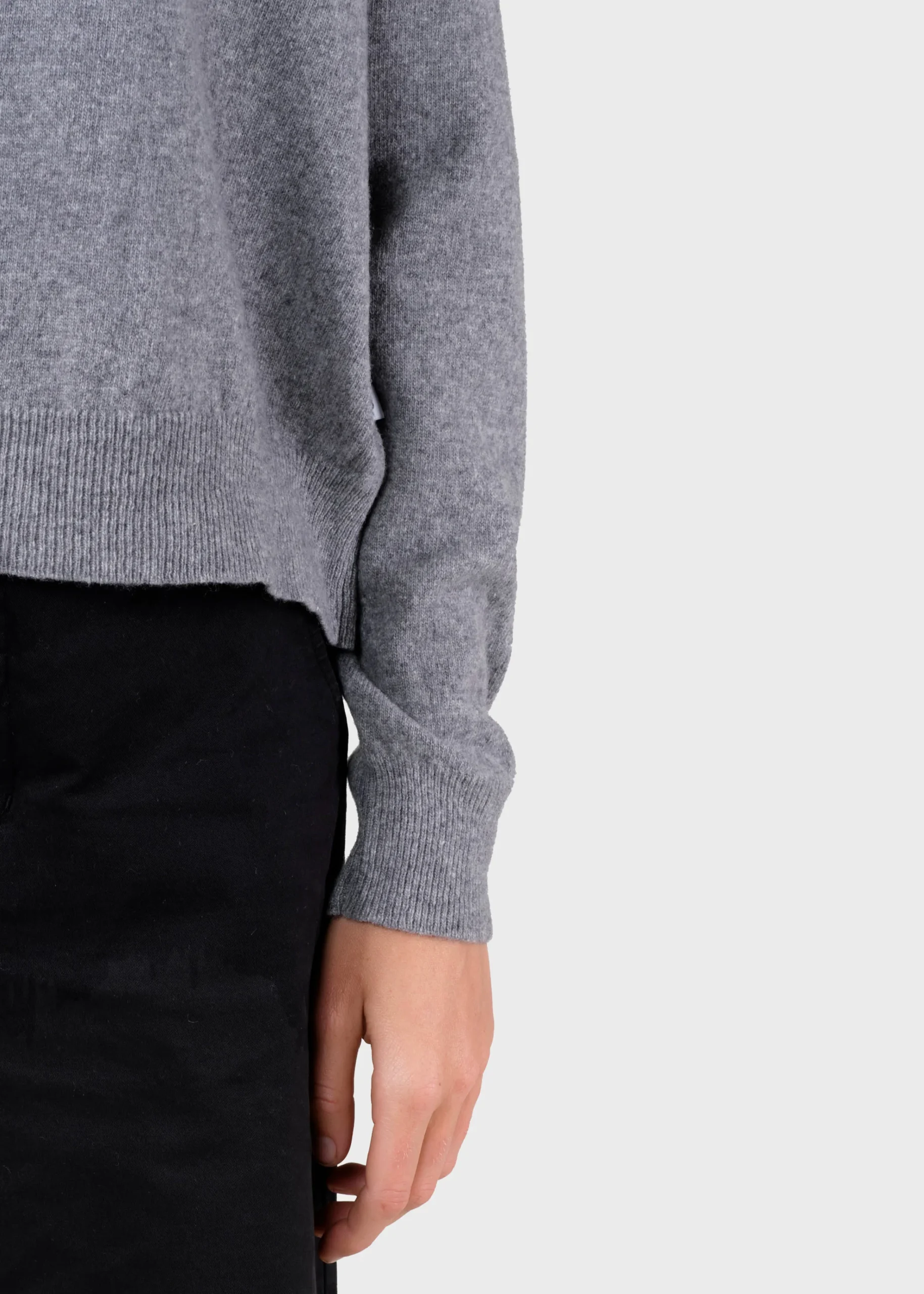 Klitmoller Collective Strick-Vanessa knit - Light grey Clayred