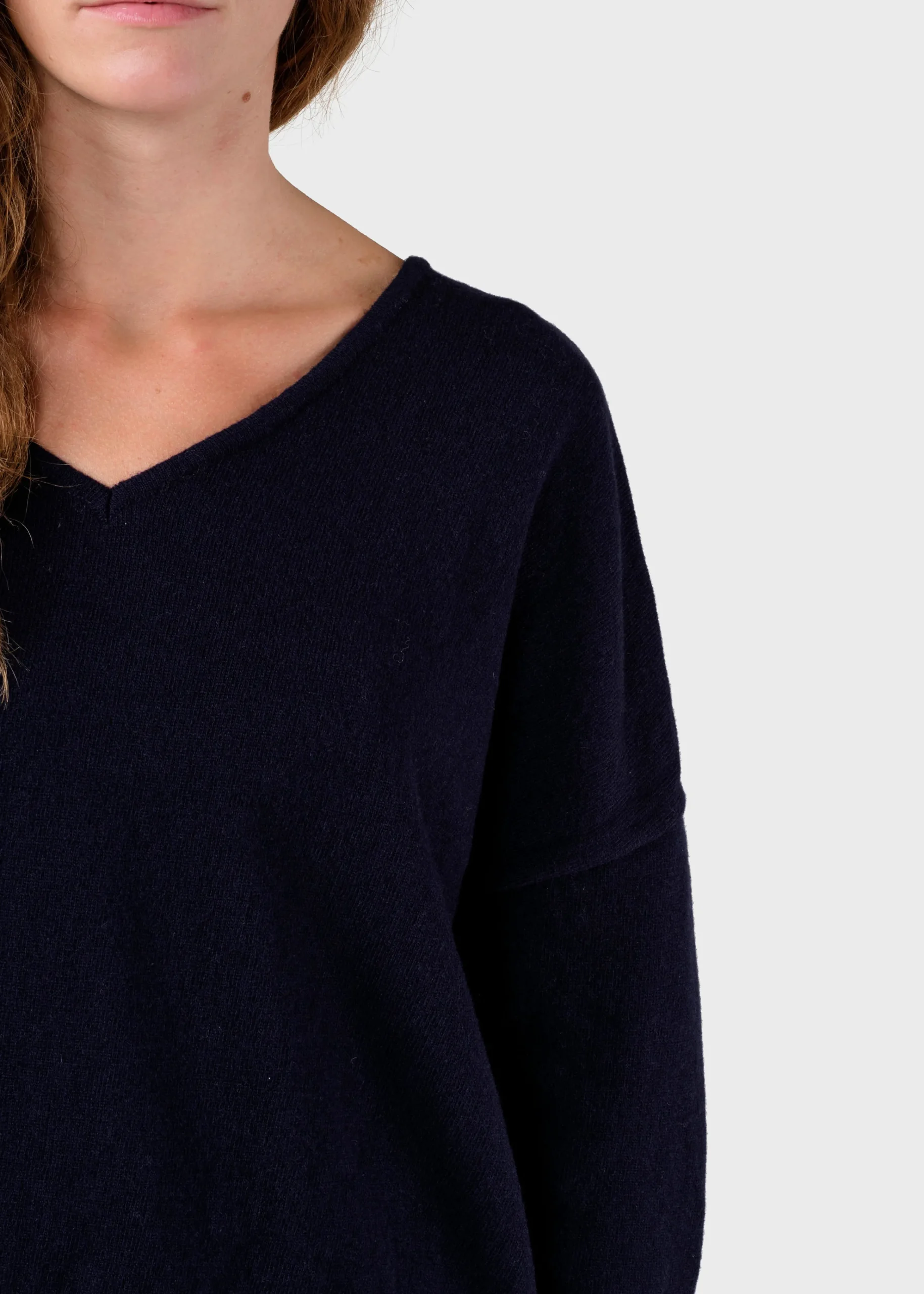 Klitmoller Collective Strick-Vanessa knit - Navy Clayred